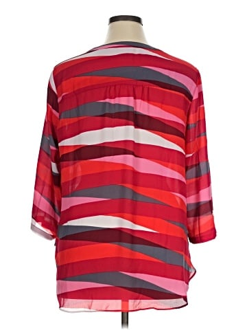 a.n.a. A New Approach 3/4 Sleeve Blouse (view 2)