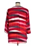a.n.a. A New Approach 100% Polyester Stripes Red 3/4 Sleeve Blouse Size XL - photo 2