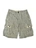 Gap Kids Plaid Green Cargo Shorts Size 10 - photo 1
