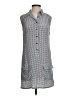 Equipment Checkered-gingham Gray Casual Dress Size XS - photo 1