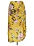 ASOS 100% Polyester Floral Yellow Casual Skirt Size 14 - photo 2