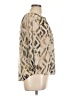 Bellatrix Animal Print Tan 3/4 Sleeve Blouse Size L - photo 4
