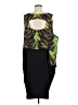 Lane Bryant 100% Polyester Graphic Black Cocktail Dress Size 28 - photo 2