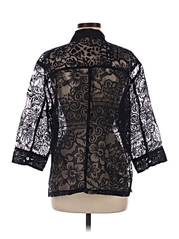 Wet Seal 3/4 Sleeve Button-Down Shirt (view 2)