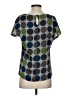 Boden 100% Silk Polka Dots Gray Short Sleeve Silk Top Size 4 - photo 2