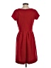 Elle Solid Red Casual Dress Size S - photo 2