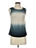 Atelier Blue Sleeveless T-Shirt Size 4 - photo 1