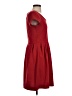 Elle Solid Red Casual Dress Size S - photo 4