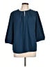 Assorted Brands Blue 3/4 Sleeve Blouse Size L - photo 1