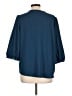 Assorted Brands Blue 3/4 Sleeve Blouse Size L - photo 2