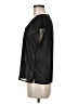 Frenchi 100% Polyester Black Short Sleeve Blouse Size M - photo 5