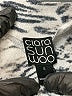 Clara Sun Woo Animal Print Silver Long Sleeve Blouse Size S - photo 7