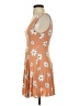Forever 21 Floral Orange Casual Dress Size S - photo 5