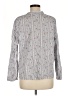 Purejill Gray Long Sleeve Blouse Size Med Petite - photo 2