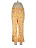 Rafael Print Yellow Casual Pants Size 12 - photo 1