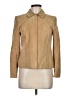 Kate Hill 100% Leather Tan Leather Jacket Size 8 Petite - photo 1