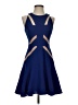 BCBGMAXAZRIA 100% Polyester Blue Cocktail Dress Size 2 - photo 1
