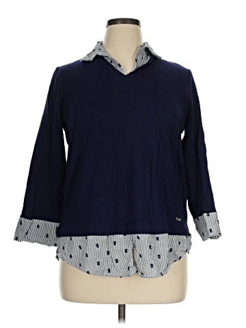 Jones New York Signature 3/4 Sleeve Blouse (view 1)