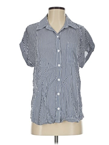 Cosmic Blue Love Short Sleeve Blouse (view 1)