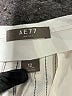 AE77 100% Linen Stripes Ivory Cargo Shorts Size 12 - photo 3