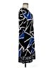 Susan Lawrence Graphic Blue Casual Dress Size M - photo 4