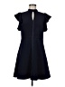 Eliza J Solid Blue Casual Dress Size 8 - photo 1