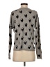 360 Cashmere Print Gray Pullover Sweater Size S - photo 2