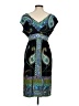 Emma & Michele Paisley Black Blue Cocktail Dress Size M - photo 2