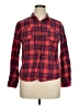 Mossimo Supply Co. 100% Cotton Plaid Red Long Sleeve Button-Down Shirt Size XL - photo 1