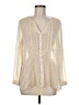 Vanessa Virginia 100% Polyester Ivory Long Sleeve Blouse Size M - photo 1