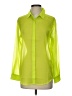 Wildfang 100% Polyester Solid Green 3/4 Sleeve Blouse Size XS - photo 1
