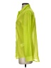 Wildfang 100% Polyester Solid Green 3/4 Sleeve Blouse Size XS - photo 5