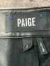 Paige 100% Polyurethane Metallic Black Shorts Size 2 - photo 3
