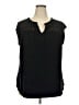 Daniel Rainn Black Short Sleeve Blouse Size 2X - photo 1