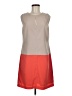 Luxology 100% Polyester Color Block Orange Casual Dress Size 6 - photo 1