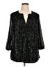 Crown & Ivy Black 3/4 Sleeve Blouse Size 2X - photo 1