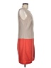 Luxology 100% Polyester Color Block Orange Casual Dress Size 6 - photo 4