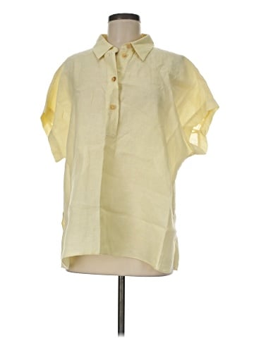 Lafayette 148 New York Short Sleeve Blouse (view 1)