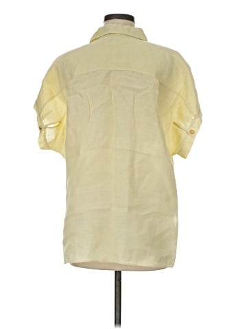 Lafayette 148 New York Short Sleeve Blouse (view 2)