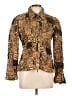 Joseph Ribkoff 100% Polyester Animal Print Gold Jacket Size 10 - photo 1