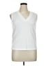 Evereve White Sleeveless T-Shirt Size XL - photo 1