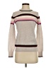 Aqua Stripes Gray Pullover Sweater Size XS - photo 1