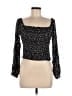 Easel 100% Rayon Black 3/4 Sleeve Blouse Size L - photo 1