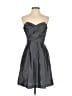 Alfred Sung 100% Polyester Metallic Gray Cocktail Dress Size UK 2 / US 00 (estimated) - photo 1