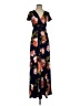 Assorted Brands Floral Black Casual Dress Size S - photo 1