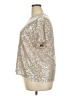 Dex Metallic Silver Short Sleeve Top Size 2X - photo 5