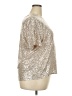 Dex Metallic Silver Short Sleeve Top Size 2X - photo 4