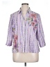 Alfred Dunner Purple 3/4 Sleeve Blouse Size XL Petite - photo 1
