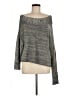 Free People Metallic Gray Pullover Sweater Size M - photo 1