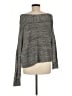 Free People Metallic Gray Pullover Sweater Size M - photo 2